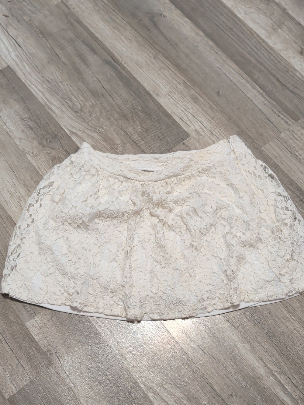 Deb Cream Lace Mini Skirt